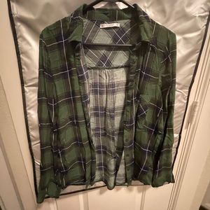Pull and bear plaid long sleeves